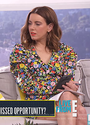 Melanie's floral dress on E! News Daily Pop