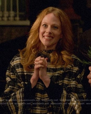 Gemma's plaid coat on Four Weddings and a Funeral