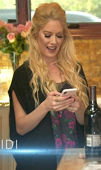 Heidi's rose print cami on The Hills New Beginnings