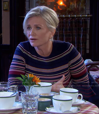 Kayla's striped dress on Days of our Lives