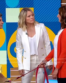 Sara's white blazer on Good Morning America