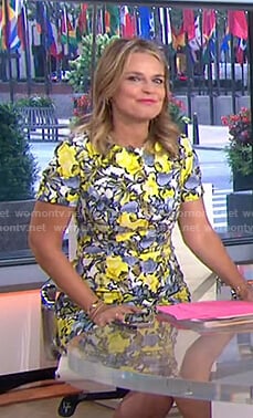 Savannah's yellow floral dress on Today