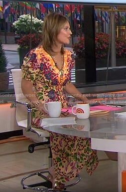 Savannah's yellow floral dress on Today