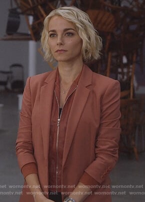 Lizzie's pink jacket on Instinct