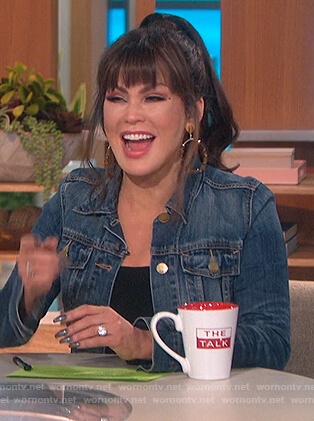 Marie's denim jacket on The Talk