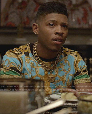 Hakeem's baroque print tee on Empire