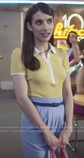 Brooke's yellow polo top on AHS1984