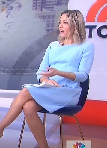 Dylan's light blue a-line dress on Today