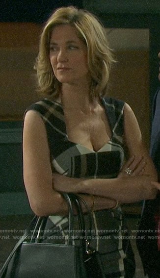 Eve's plaid dress on Days of our Lives