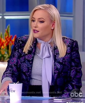 Meghan's floral embroidered jacket and top on The View