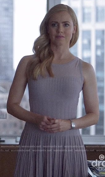 Katrina's light purple knit dress on Suits