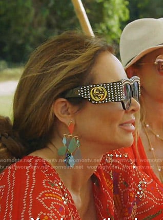 LeeAnne's Gucci embellished sunglasses on The Real Housewives of Dallas