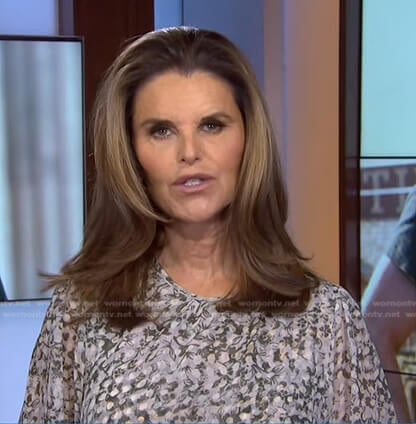 Maria Shriver's floral print midi dress on Today