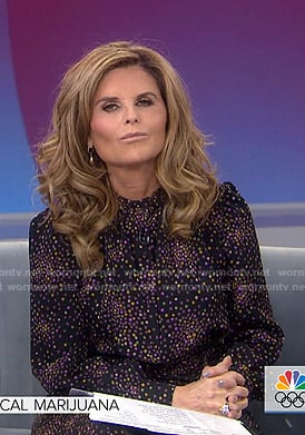 Maria Shriver's black dotted dress on Today