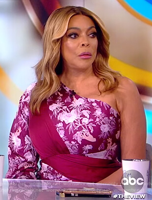Wendy's floral one sleeve dress on The View