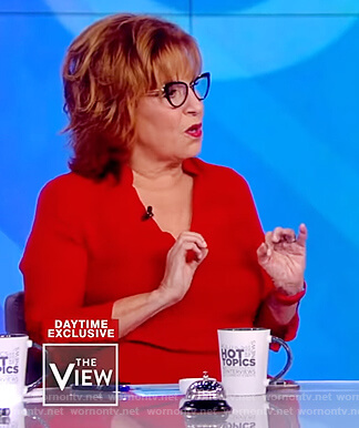 Joy's red blouse on The View