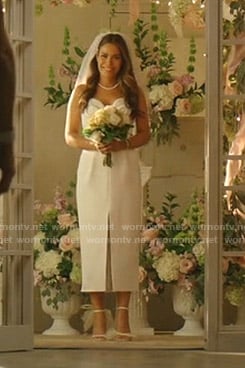 Cristal's wedding dress on Dynasty