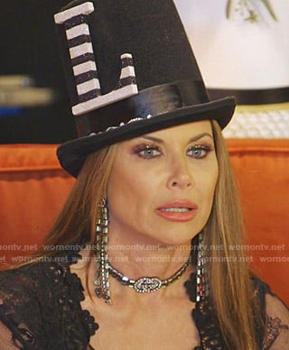 LeeAnne's Gucci Choker necklace and earrings on The Real Housewives of Dallas