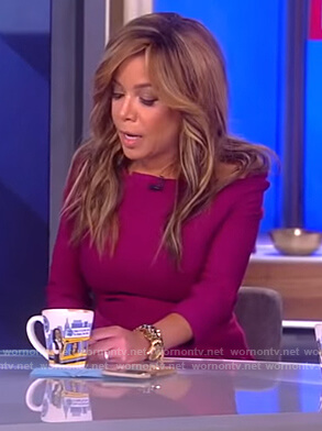 Sunny's purple asymmetric top on The View