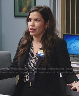 Amy's mixed print blouse on Superstore
