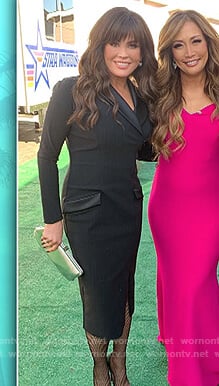 Marie's black tuxedo dress on Dancing with the Stars