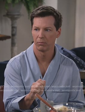 Will's blue robe on Will and Grace
