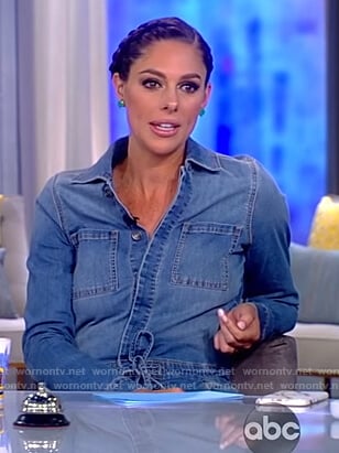 Abby's denim jumpsuit on The View