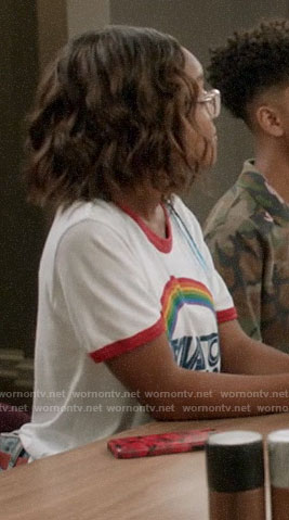 Diane's rainbow tee on Black-ish