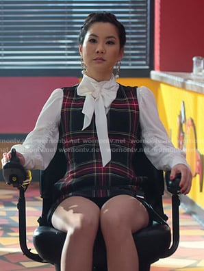 Dixie's plaid dress on Insatiable