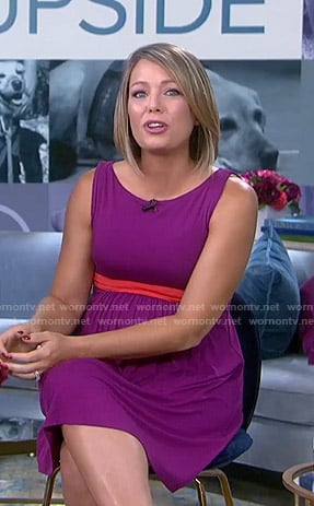 Dylan's purple maternity dress on Today