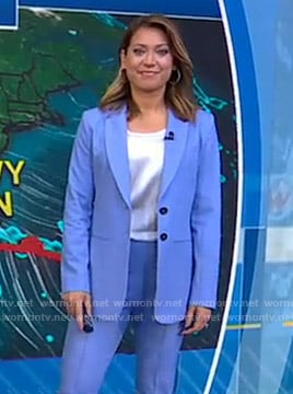 Ginger's blue suit on Good Morning America
