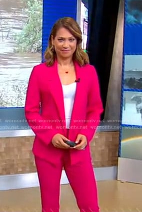 Ginger's pink suit on Good Morning America