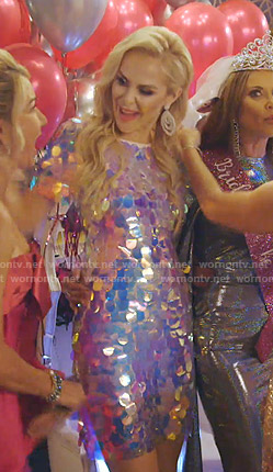 Kameron's sequin short sleeve dress on The Real Housewives of Dallas