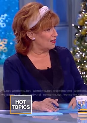 Joy's blue wrap blouse on The View