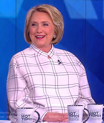 Hillary Clinton's white check jacket on The View