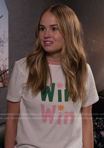 Patty's win win print tee on Insatiable