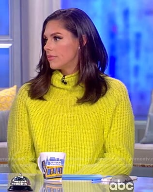 Abby's yellow turtleneck sweater on The View