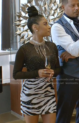 Treasure's sequin zebra skirt on Empire