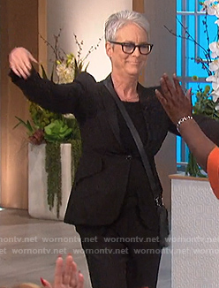 Jamie Lee Curtis's black blazer on The Talk