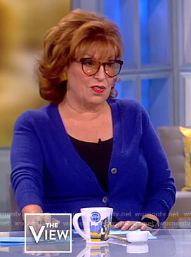 Joy's blue cardigan on The View