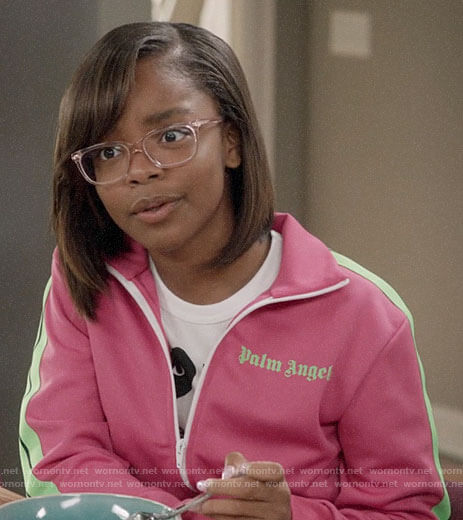 Diane's pink track jacket on Black-ish