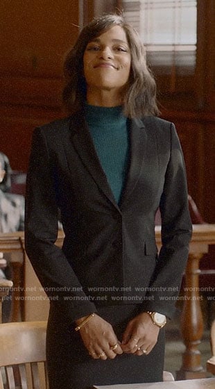 Edie's black blazer on Almost Family