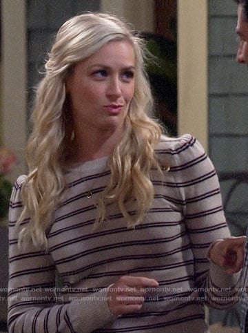 Gemma's striped sweater on The Neighborhood