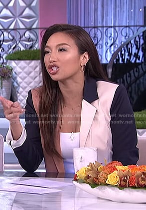 Jeannie's colorblock blazer on The Real
