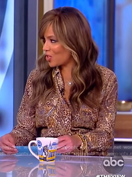Sunny's leopard print jumpsuit on The View