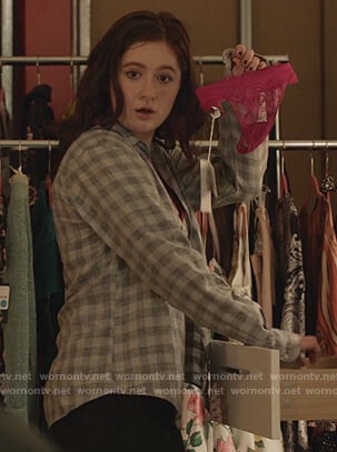 Debbie's pink lace panties on Shameless