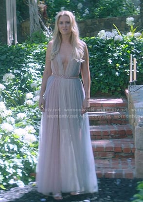 Karolina's tulle multicolored gown on Marvels Runaways