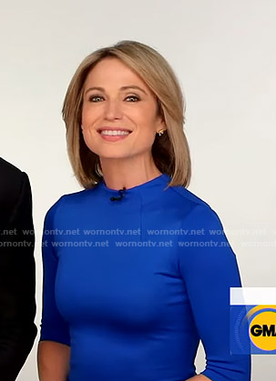 Amy's blue dress on Good Morning America