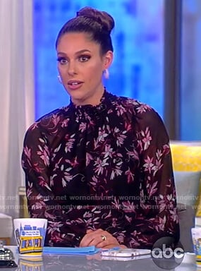 Abby's floral smocked top on The View