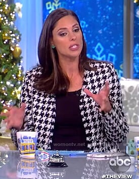 Abby's houndstooth tweed jacket on The View